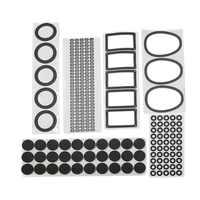 Bande de cadre découpée sur mesure, joint en mousse pour fenêtre LED, PVC BOPP, couleurs noir/blanc/transparent/gris, dureté souple, excellente étanchéité, usage général