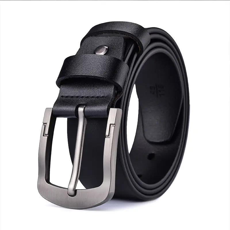 Ceinture en cuir pour homme, ceinture de style business classique pour homme, ceinture en cuir fendu