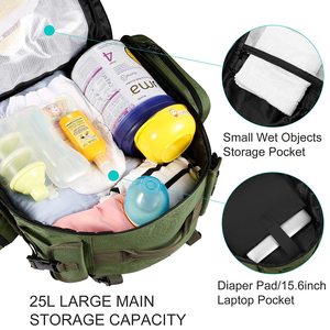 <span class=keywords><strong>Sac</strong></span> à dos tactique de voyage personnalisé de haute qualité, <span class=keywords><strong>sac</strong></span> à <span class=keywords><strong>langer</strong></span> pour <span class=keywords><strong>papa</strong></span>, hommes et bébé, sacs à couches pour les aventures élégantes de <span class=keywords><strong>papa</strong></span> - Product Image 3