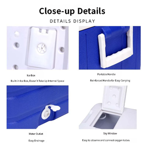Contenitore Termico Commerciale Moderno da Esterno 40-50L, Mantenimento Ghiaccio 3 Giorni, Guscio Durevole in HDPE, Isolamento Termico in PU/EPS, per Alimenti e Distribuzione - Product Image 5