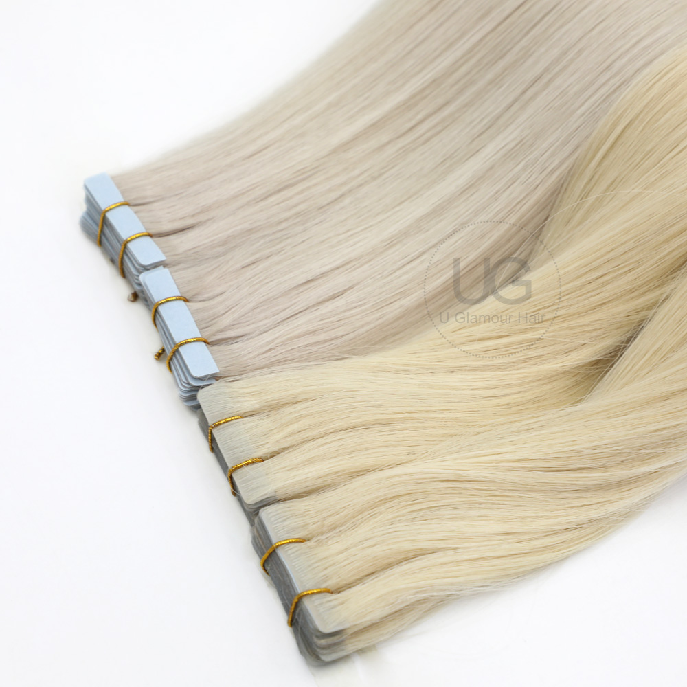 UGlamour Wholesale 100% Human Virgin Remy Skin Injection Tape in Human Hair Extensions