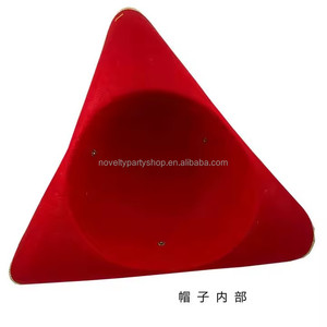 Novità Halloween Cosplay pirata tema rosso capitano gancio cappello oro classico cappello pirata Tricorne rosso - Product Image 2
