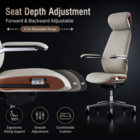Chaise de bureau en cuir minimaliste italienne, dossier haut, ergonomique, pivotante, réglable en hauteur, chaise de patron pour manager, bureau à domicile, bureau