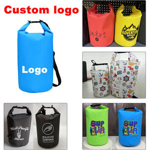 Su geçirmez kuru çanta 5L özel Logo 500D PVC kamp yürüyüş botla sırt çantası Kayak okyanus paketi çuval spor plaj dişli - Product Image 4