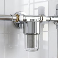 Pré-filtre à eau en acier inoxydable avec entrée/sortie 1/2 BSP pour machine à laver et toilettes domestiques