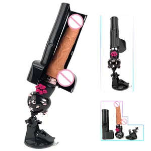 Sex Machine Gun Big Realistic Dildo Máquinas sexuales automáticas para hombres y mujeres Masturbación Máquina de amor Vibrador de empuje