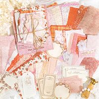 100 pièces/paquet Collage Packs papier bureau de poste série Vintage manuel décoratif Collage matériel