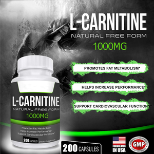 L-<span class=keywords><strong>Carnitina</strong></span> 1000mg Naturale per Bruciare Grassi e Migliorare le Prestazioni Atletiche per Adulti - 200 Capsule/<span class=keywords><strong>Flacone</strong></span> - Product Image 3