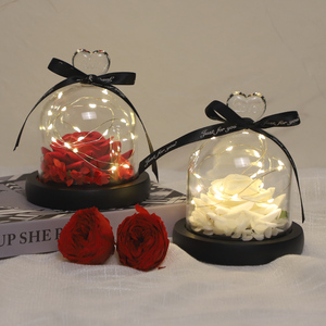 Ngày của Mẹ Quà Tặng Tự Nhiên Vĩnh Cửu Hoa Mãi Mãi Bảo Quản Tăng Trong Glass Dome LED Rose Hoa Quà Tặng Cho Các Bà Mẹ Ngày - Product Image 2