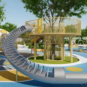 Structure de jeu gonflable personnalisée non motorisée en alliage pour parc à thème, structure d'escalade intérieure - Product Image 6