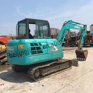 รถขุดตีนตะขาบญี่ปุ่น Kobelco SK60 มือสองคุณภาพสูง 6 ตัน พร้อมมอเตอร์ปั๊ม แบริ่ง และชิ้นส่วนเกียร์ของแท้สำหรับใช้ในบ้าน - Product Image 4