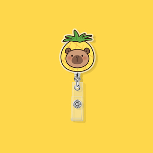 Spot Fruit Card Acrylic Back Clip Retractable Buckle Customizable Student Badge Anti-Loss Easy Pull Doctor <b>Nurse</b> Wholesale - Product Image 3