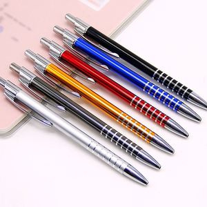 Promotional Press Metal Aluminum Ballpoint <b>Pens</b> With Custom Printable Logo Advertising Signature for Office Stylo - Product Image 4
