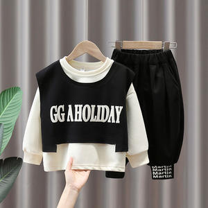 लड़कों की गर्दन के लिए 3 टुकड़े शहरी लंबी आस्तीन के कपड़े - Product Image 3