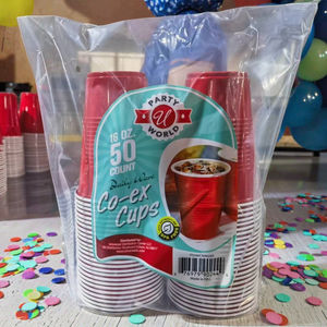 Vasos de Plástico Biodegradables Ecológicos de Alta Calidad de 16 oz, Reutilizables para Llevar, para Parfait, Smoothies, Desechables para Fiestas y Bares, Paquete de 100 - Product Image 4