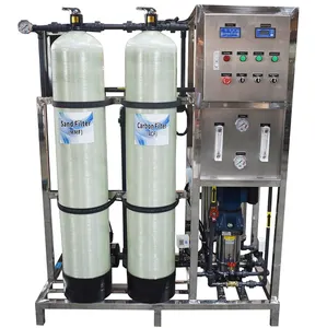 Guangzhou 500LPH ro water treatment machine mini water plant