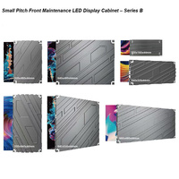 Écran LED fixe d'intérieur P1.25 P1.53 P1.86 P2 P2.5 P3.07 avec revêtement GOB, armoire 640x480mm, poids léger 7kg, ultra-mince 59mm