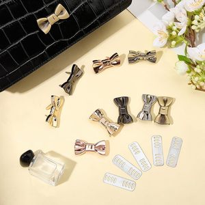 CRASPIRE Etiquetas para Bolsos Hechas a Mano en Varios Colores, Etiquetas para Bolsos en Oro Rosa, Plata, Bronce Antiguo y Negro, con Lazo, para Coser, Unisex - Product Image 3