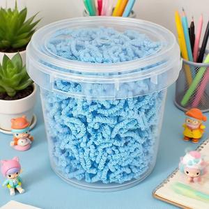 Nuovo secchio a cilindro da 11x8cm con vermi magici da 150g-fornitura di giocattoli irrequieti - Product Image 3