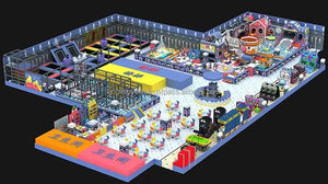 Équipement de jeu de château malicieux de grande hauteur pour enfants, personnalisé, commercial, intérieur - Product Image 2