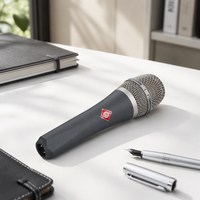 Microphone portable professionnel BAIFEILI HL01, diaphragme large de 34 mm, condensateur cardioïde, sortie XLR 48V, métal, filaire, portable
