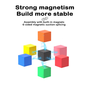 Cube magnétique en plastique ABS blocs <span class=keywords><strong>de</strong></span> <span class=keywords><strong>construction</strong></span> jouets éducatifs pour garçons ensemble <span class=keywords><strong>de</strong></span> <span class=keywords><strong>construction</strong></span> magnétique cadeau - Product Image 5