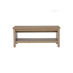Versatile Natural Oak Colour RHODES <b>Coffee</b> <b>Table</b> Minimalist Rectangular Center <b>Table</b> <b>for</b> Casual Living Room and Apartment Decor - Product Image 2