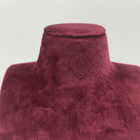 Expositor de Lujo de Terciopelo para Collares, Maniquí de Joyería para Escaparates de Tiendas, Soporte Personalizado con Logotipo, Fabricante OEM