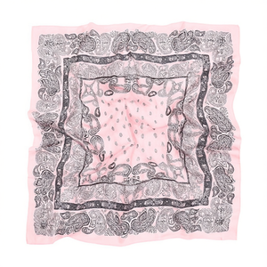 Petit foulard carré Paisley 70x70cm 38g pour femme, accessoire de mode - Product Image 1