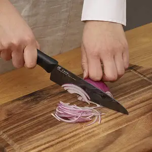 Bıçak zeki japaneseKnives keskin dilimleme biftek mutfak bıçak mutfak çatal Sakura Cera seramik mutfak bıçağı 160mm siyah