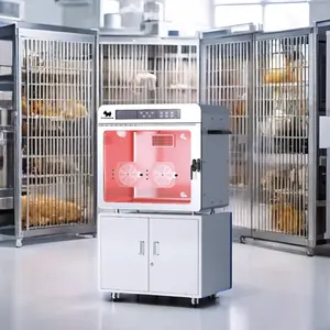 Unité de soins intensifs vétérinaires oxygène chien ICU Cages clinique hôpital incubateur pour animaux de compagnie clinique vétérinaire Instrument essentiel