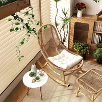 Fauteuil à bascule inclinable en métal, mobilier moderne pour la maison, adapté au balcon, à la cour, à la terrasse, pour adultes, pour le loisir