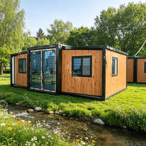 Casa Prefabricada Plegable <span class=keywords><strong>de</strong></span> 20 pies, Fácil <span class=keywords><strong>de</strong></span> Instalar, 1 Dormitorio, Apartamento Prefabricado, Mini Casa para Vivir, con Cocina y Baño - Product Image 1