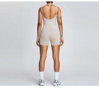 Une pièce Yoga Shorts Combinaisons Dos Nu Activewear Gym Yoga Jumpsuit Femmes
