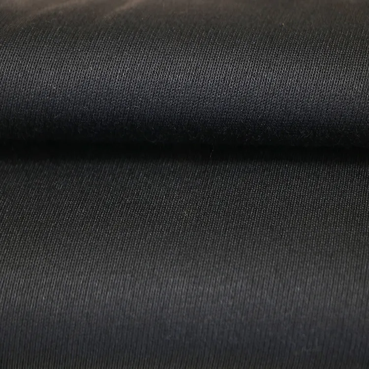 Black Wool Fabric Gabardine Woolen Fabric For Suit W-045