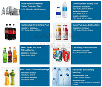 Ligne de remplissage automatique de boissons gazeuses et de bière 250 ml/500 ml/1,5 L avec contrôle par écran tactile PLC