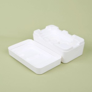 Boîtes avec couvercle et base 100% recyclables, boîte en pulpe moulée, emballage compostable et durable - Product Image 1