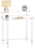 Bureau d'ordinateur moderne en acrylique OEM, simple, pour chambre à coucher, mini-bibliothèque, organisateur de rangement pour vestiaire, facile à assembler, pour gagner de la place