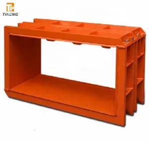 Flat head concrete lego block molds