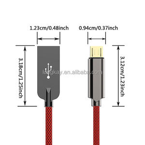 Cable Micro USB V8 de 1m con Trenzado de Nailon, Carga Rápida, PVC, Cobre Puro, Blindaje Trenzado, USB-A Macho a Micro Macho para Datos de Computadora - Product Image 3