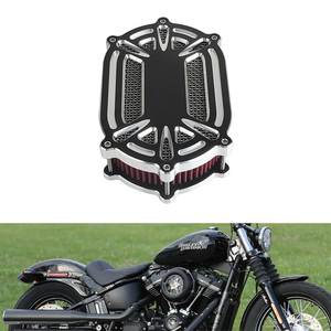 ชุดอุปกรณ์ดักอากาศโครเมียมสีดำสำหรับ Harley <span class=keywords><strong>Road</strong></span> <span class=keywords><strong>King</strong></span> 2017-2023 Softail Low Rider <span class=keywords><strong>2018</strong></span>+ ชุดระบายอากาศใต้เครื่องยนต์แบบซ่อน - Product Image 1