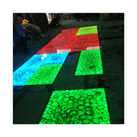 Dalles et carreaux en marbre translucide en agate de cristal rétroéclairé par LED à changement de couleur naturel