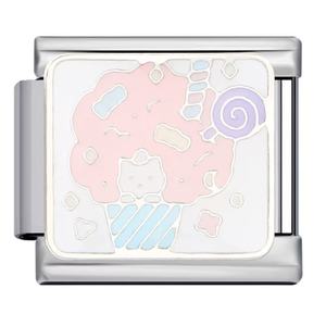 Cartoon Character Modular Bracelet Stainless Steel DIY Charm Bangle Gift Jewelry - Product Image 4