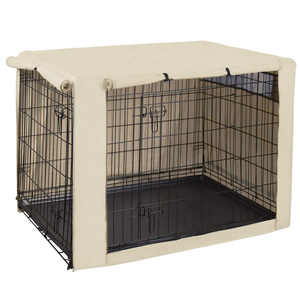 Dog Crate Cover Durable Polyester Dog Cage Double Door Dog Wire Crate Cover