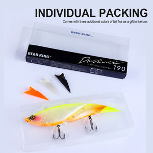 Bearking Official Store 19cm 56g Leurres de Pêche Flottants Popper Jerkbait <span class=keywords><strong>Bass</strong></span> UV Light Reflective Coating 15 ColorsPike and <span class=keywords><strong>Bass</strong></span> - Product Image 5