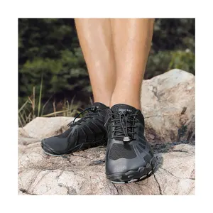حذاء نسائي بسيط للجري بدون كعب حذاء بمقدمة واسعة بدون سقوط حذاء للمشي لمسافات طويلة بدون كعب