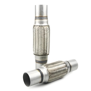 Nouveau convertisseur catalytique en acier inoxydable Fujiya, silencieux à soufflets, Euro III, montage universel, position avant, double <span class=keywords><strong>carburant</strong></span>, 1 an - Product Image 1