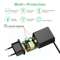 Adaptateur d'alimentation 9V 1A AC 100-240V vers DC 9Volt 1000mA AC/DC Transformateur Chargeur pour caméra de sécurité sans fil CCTV