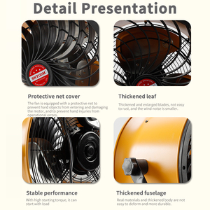 Ventilador Recargable Portátil de Alta Eficiencia con Energía Solar, Motor sin Escobillas para Acampar al Aire Libre, Hogar, Fuera de la Red, FS-828, Alimentado por Energía Solar - Product Image 1