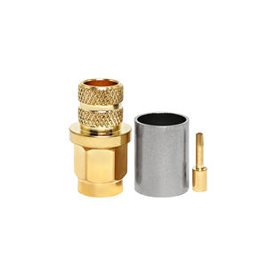 5dfb lmr300 <span class=keywords><strong>rg6</strong></span> के लिए फ़ैक्टरी स्टॉक रिवर्स ध्रुवता स्मा नर प्लग क्रिम्प कोएक्सियल कनेक्टर (rf) - Product Image 1